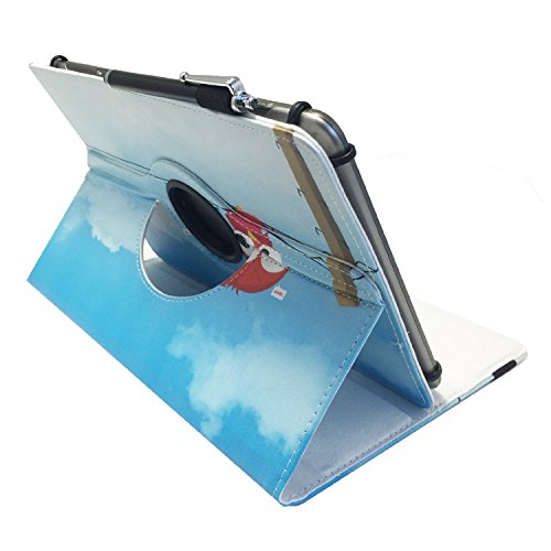 MEDION LIFETAB S10351 Tablet – PC / 25,7 cm / (10,1″) Zoll Drehbare Tablet Schutztasche mit Standfunktion + Touch Pen – 10 Zoll Eulen 2 360° - 2