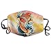 Produktbild Masken, Masken für Erwachsene, Face Mask Reusable, Warm Windproof Mouth Mask, Asian Carp Painting Reusable Anti Dust Face Mouth Cover Mask Protective Breath Healthy Safety