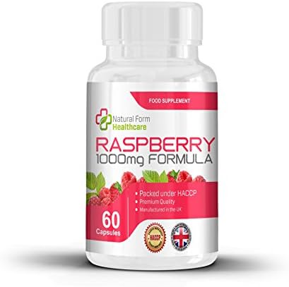 Raspberry - Premium Weight Loss Diet Supplements - Natural Slimming and Fat Burner - Powerful High Strength 1000mg - Raspberry that Speeds Up Metabolism - Contains 60 Capsules