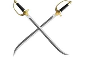 damdos Espadas para cosplay de Halloween, cuchillo Thu-nder, 2 unidades de 30 pulgadas, espada de capitán, cuchillo pirata, arma de poliuretano, regalos de cumpleaños
