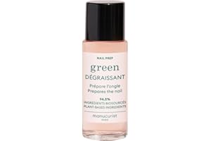 Manucurist Dégraissant Ongle Efficace et Bio-Sourcé à 94,5% - Prolonge Tenue Vernis à Ongles Green™ - Cleaner Ongles Degraissant - Nail Prep - Compatible Systeme Green - Nail Cleaner