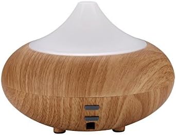 New 100ML wood pattern Bedroom humidifier Home Ultrasonic Aromatherapy Ultra low mute colorful luminous lamp with Waterless Automatically Shut-off for Nursery Office Yoga , Wood grain