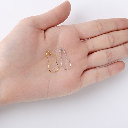 Shappy 120 Stück Metall Kürbis Sicherheit Pins Calabash Pins Birne Pins Kürbis Haken für Stricken Verriegelung Handwerk Markierung, 4 Farben - 6