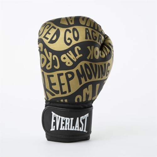 Everlast Guanti da boxe unisex per adulti Spark Glove, colore: nero/oro 10oz