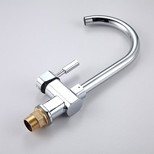 Auralum® Waschtischarmatur Einhandmischer Wasserhahn Spültisch Waschbecken Armatur inkl. 2x Flexible Schläuche - 5