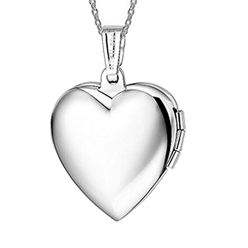 Collares de corazón relicarios para Mujer, 50 cm cadenas