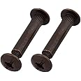 Bronze M6 (31mm- 40mm) Cupboard Joining Bolts Furniture Connecting Screws Bolts M6 Kitchen Cabinet Carcase Connectors (Pack of 10)