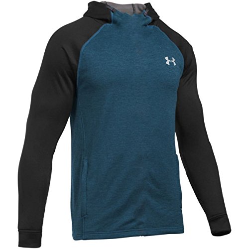 UNDER ARMOUR Herren- Pullover TECH TERRY FITTED PO HOODIE, schwarz | schwarz,L