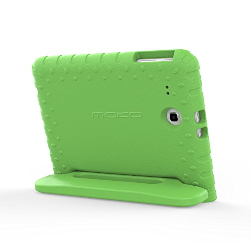 MoKo Tab E 9.6 Hülle Case – MoKo Superleicht EVA Stoßfest Kinderfreundlich Kinder Schutzhülle mit umwandelbarer Handgriff Handle und Standfunktion für Samsung Galaxy Tab E 9,6 Zoll Tablet-PC, Grün - 6