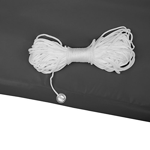 PVC Balkon Sichtschutz Balkonbespannung Balkonverkleidung 6 Meter (0,75 x 6,0 Meter, Schiefer-Optik) - 4