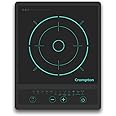 Crompton Instaserve 1500 W Induction Cooktop New with Tactile Push Buttons | 7 One touch Cook Menus | Overvoltage Shield Protection