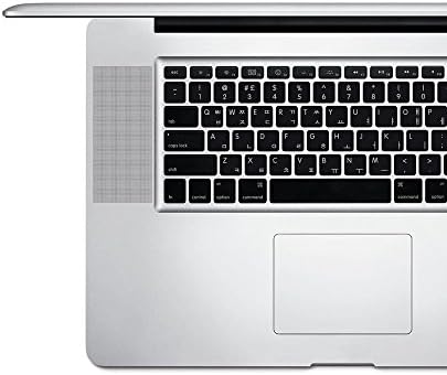 English Korean Black Keyboard Stickers | Mac | Special for Apple Keyboards. Glare-free vinyl stickers.