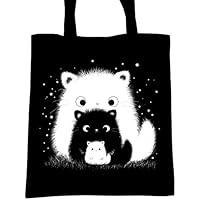 TinyTami ★ Süße Katzentasche ★ Kater MOO ★ Sparkles ★ Sterne ★schwarze Katze ★ Tasche ★Jutebeutel ★ Stofftasche ★ Tragetasche ★100 % Handmade