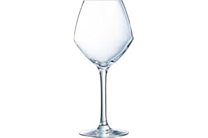 CHEF & SOMMELIER Chef&Sommelier - Lot de 6 Verres à Pied Cabernet Vins Jeunes en Cristallin - Verres de Dégustation Sobres et Élégants - Résistance Hors Norme - Transparence Absolue - Verres à Vins de 35 cl
