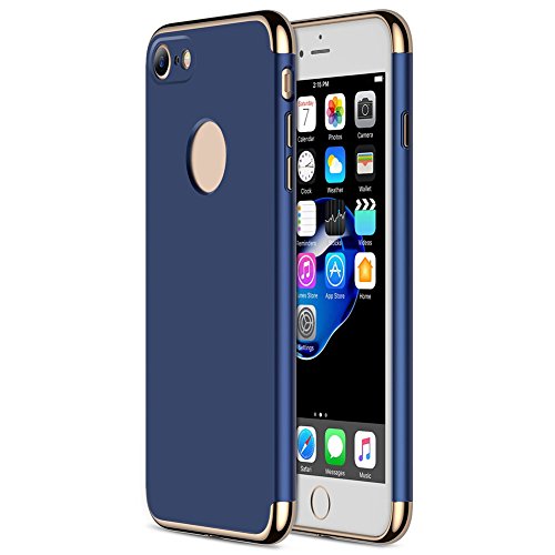 Hosaire Funda iPhone 7 3 en 1 Anti-Scratch Anti-huella dactilar a prueba de choque Marco Electroplate con superficie antideslizante cubierta Excelente agarre el caso para el iPhone 7 oro reviews Hosaire Funda iPhone 7 3 en 1 Anti-Scratch Anti-huella dactilar a prueba de choque Marco Electroplate con superficie antideslizante cubierta Excelente agarre el caso para el iPhone 7 oro