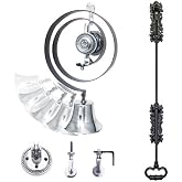 House of Brass Traditional Butlers Bell Kit with Black Iron Pull and ...