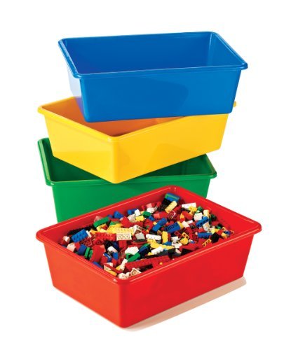 Tot Tutors Kids - Cubo de almacenamiento, 4 unidades, colores primarios