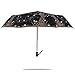 Produktbild WEI Automatischer Gezeiten-Regenschirm Regen und Regen Doppelter dreifacher weiblicher Regenschirm Sun-Regenschirm Uv-Schwarz-Regenschirm