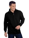  Qualityshirts Troyer Sweatshirt, Gr. 4XL, schwarz