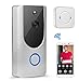 Produktbild Love Life 1080P Video-Türsprechanlage WiFi Smart Wireless Security Türklingel Intelligente visuelle Intercom-Aufnahme Fernüberwachungskamera mit Innenbenachrichtigung Türklingel,Silver
