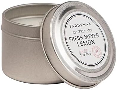 Paddywax Blue Apothecary Travel Tin - Fresh Meyer Lemon - 2oz