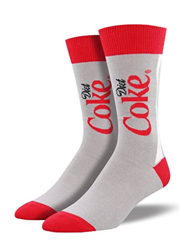 SocksmithDiet Coke One Size Fits Most Mens Socks, One Size, Gray
