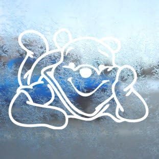 Car Sticker / Bumper / Decal Winnie The Pooh / White - for Laptop / Window / Truck / Tuning / motorcycle