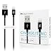 Produktbild NALIA 1m Lightning USB Ladekabel, Stabiles Sync Daten-Kabel MFI-Zertifiziert Aufladekabel Smartphone Charger Cable für Apple i-Phone X XS-Max XR/ 8 7 & Plus / 6 6s/ 5 c 5SE - Schwarz