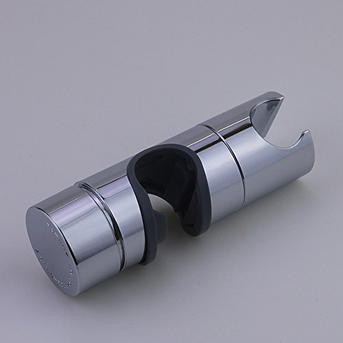 ZJEGO Universal 18-25MM O.D. Verstellbarer Handbrausehalter für Schiebebügel, ABS Verchromt - 3