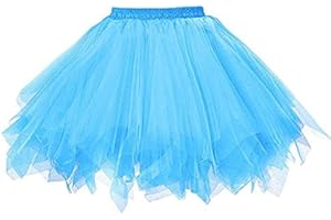 MMIHOIM Karneval tüllrock Damen Tutu Klassisch Rock, Tüllrock Unterrock Rock Tütü Rock Tutu Röcke 50er Vintage Ballet Elastisch Tanzrock Tanzkleid Ballkleid Tanzen