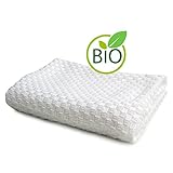 Erstlingsdecke / Babydecke / Kuscheldecke / Strickdecke aus 100 % Bio Baumwolle kba 80 x 80 cm - 6
