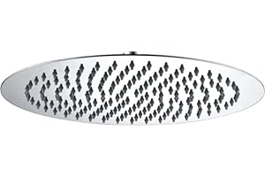 MICE COLLECTION IMEX - Rociador para ducha redondo acero inoxidable S316 - Apto para exterior/interior - alcachofa para ducha extraplano Ø 25 cm RDN002/AC