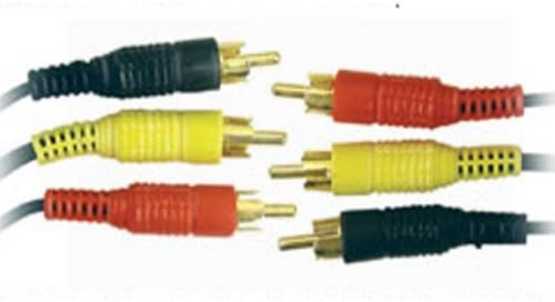 3 RCA Phono to Triple Phono Audio Video Cable Lead 3m