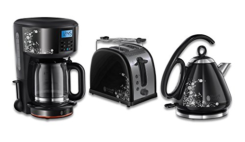 Russell Hobbs Frühstück-Set 3-tlg. Kaffeemaschine + Wasserkocher + Toaster Legacy Floral Serie