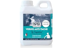 1927 BY MAULER 1919 BY MAULER - Vernis Multisupport Le Suprême - Brillant Incolore - Produit Anti-Rayure, Anti-Tache - 0,5 L