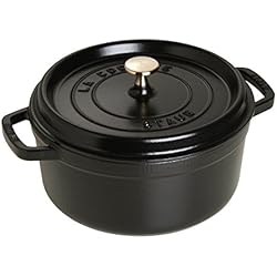 Staub 1102425 Cocotte Ronde Noir Mat 24 cm