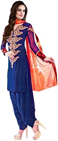 Royal Ethnic Wear Party Wear Patiala Salwar Kameez Blue