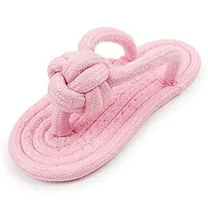 Furry Critters Dog Cotton Rope Dog Toy Slipper Shoes Shape Pet Dog Biting Chew Pet Toy - 1 Piece - Color May Vary