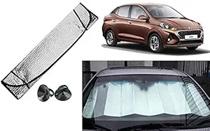 Auto Kite - Collapsible Mesh Foldable Auto Front/Rear Window Car Windshield Sun Shade for - Aura