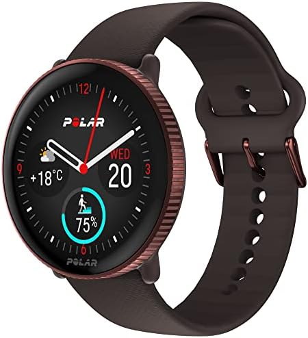 Polar Smartwatch con GPS per Fitness e Benessere, analisi del Sonno, Display AMOLED, Activity Tracker 24/7, allenamenti Personalizzati e Guida vocale in Tempo Reale, Brown Copper, S-L, Ignite 3