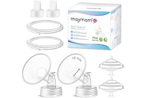 Maymom Części pomp kompatybilne z widmem S2, widmem S1, Spektren 9 Plus, pompa piersiowa, kołnierz (19 mm), wąż zaworowy, ochrona przed przepływem zwrotnym