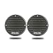 Price comparison product image Herdio 140W 2-Way Waterproof Weather Proof Coaxial Mini Speakers Marine Stereo Outdoor Loudspeaker System Set for Car Van Truck Tractor Caravan Motorhome Rear Shelf Deck Dash Roof Boat Home Patio Garden Bathroom Spa Hot Tub- 1 Pair, Gray