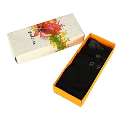 Unisex Medizinische Kompressionsstrümpfe Herren Damen für Reisen Flug Sport Laufen Fußballspiel Jogging, Thrombosestrümpfe Knie, Stützstrümpfe, Sportstrümpfe, Laufsocken, Running Socken Universal Größe ( Schwarz ) - 8