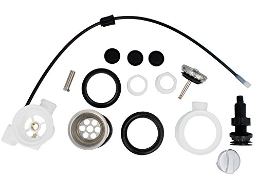 tecuro Spülenablauf Spülen-Siebkorbventil 1 1/2 Zoll – Ø 70 mm mit Seil-Drehbetätigung - 2