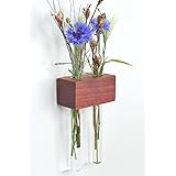 Fenstervase Padouk 2er Blumenvase