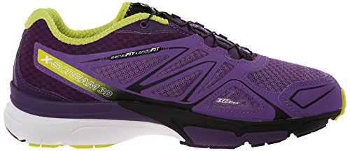 Salomon Women's X-Scream 3D Training Running Shoes, Rain Purple/Cosmic Purple/Gecko Green, 5.5 UK (38 2/3 EU)
