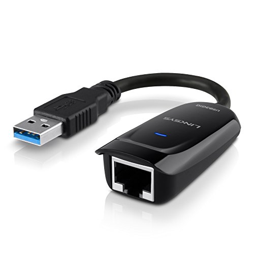 Linksys USB3GIG-EJ - Adaptador Ethernet Gigabit USB 3.0 (Puerto Gigabit Ethernet), Negro