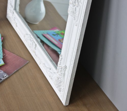 elbmöbel m0911whi Wandspiegel, Holz, weiß, 6 x 52 x 62 cm - 3