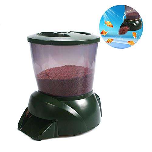 Preisvergleich Produktbild DJLOOKK Futterautomat Aquarium Pond Fish Feeder Automatische Aquarium Fish Feeder Programmierbare Food Dispenser Timer 4.25L LCD Digital Automatische Teich Fish Feeder