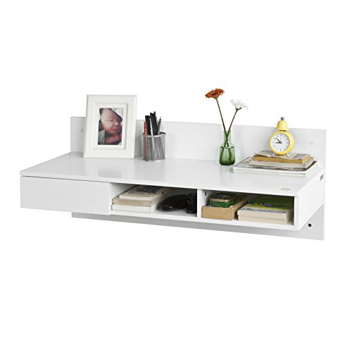 SoBuy FWT30-W Wandtisch in wei aus MDF Wandschrank Schreibtisch Computertisch Kinderschreibtisch mit 1 Schublade SoBuy FWT30-W Wandtisch in wei aus MDF Wandschrank Schreibtisch Computertisch Kinderschreibtisch mit 1 Schublade